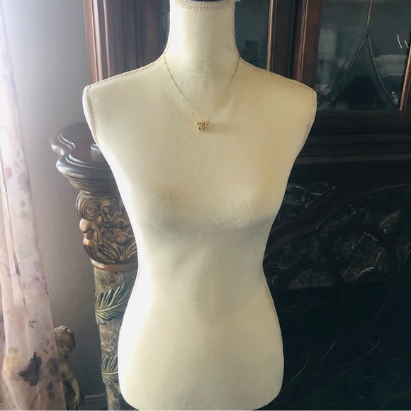 Anne Klein gold and iridescent disc necklace - Picture 6 of 11